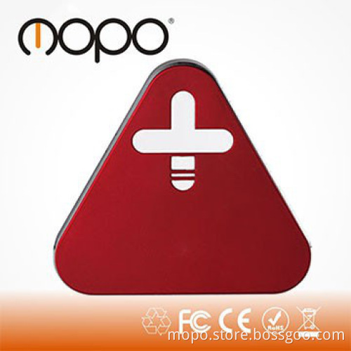 cell phone charges with Nice triangle design